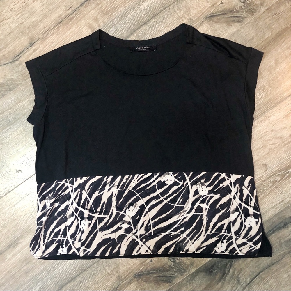 All Saints Kazuno Pina Boat Neck T-Shirt